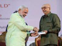 Prime Minister Narendra Modi with journalist Cho Ramaswamy