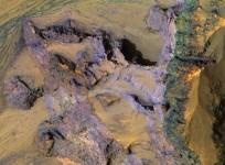 A colorful underlying bedrock discovered