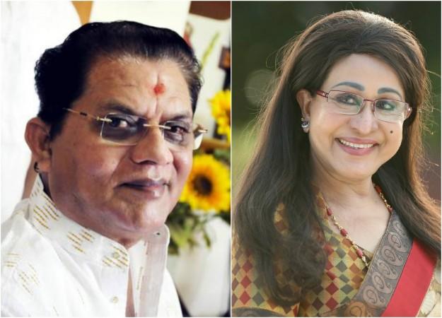 Jagathy Sreekumar and Sheela at IFFK 2016 Jagathy Sreekumar and Sheela