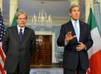 Gentiloni with U.S. Secretary of State John Kerry