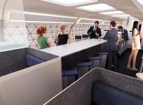 Flight of fancy: Airbus planes of the future could have gyms, childrens playrooms and coffee bars