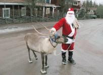 Santa Claus gets ready to start delivering Christmas gifts