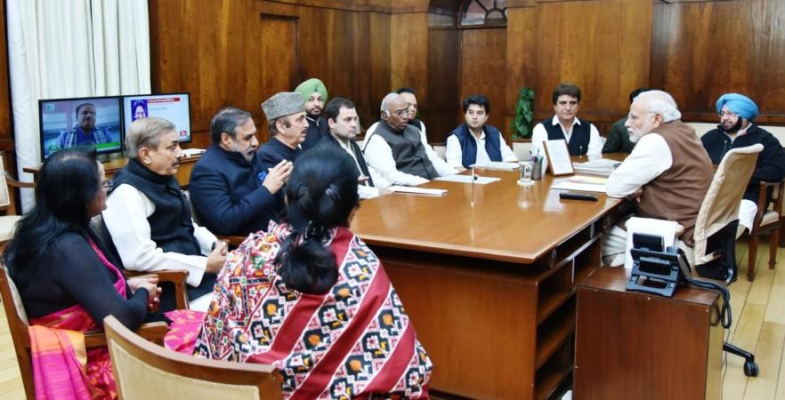Prime Minister Narendra Modi with Congress delegation