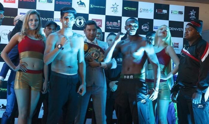 The two boxers are expected to put on a show during the title bout in New Delhi. Vijender Singh
