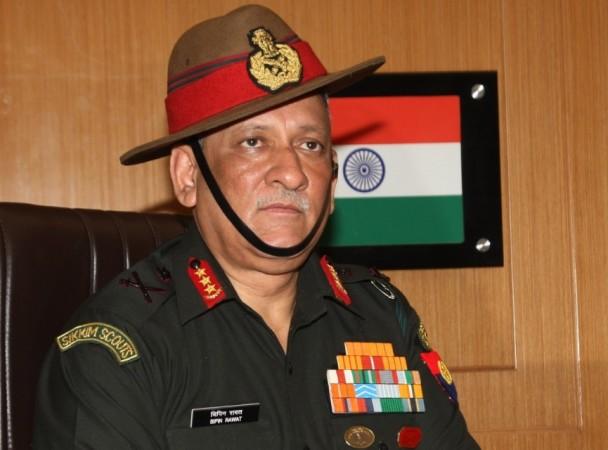 Bipin Rawat is set to visit Sikkim today amid the border standoff Lt. Gen. Bipin Rawat in New Delhi on Sept 1, 2016.
