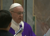 Pope Francis celebrates mass on his 80th birthday