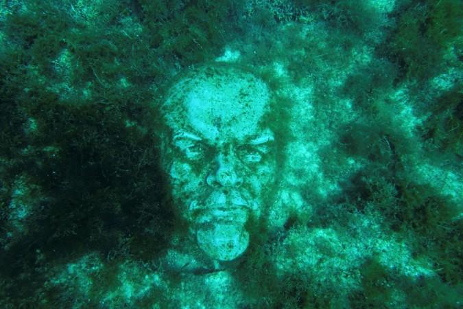Vladimir Lenin underwater statue