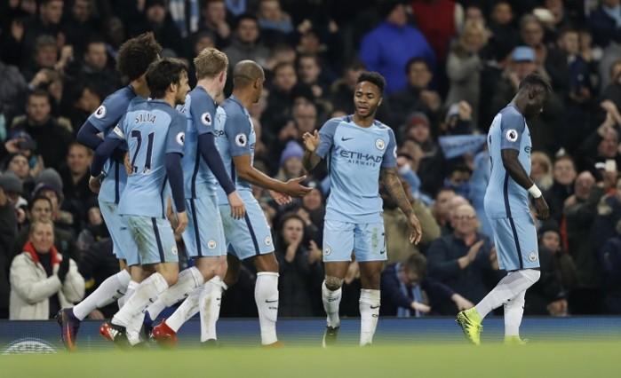 Raheem Sterling scored the second goal for City. Raheem Sterling