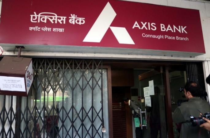 The Axis Bank in New Delhi's Connaught Place where Income Tax officials carried out investigation on Dec 15, 2016. axis bank q3 results net profit fraud demonetisation gold fake accounts share price