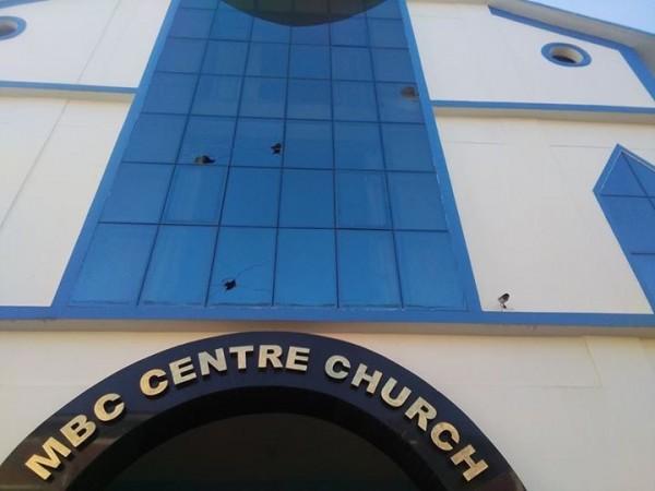 Manipur Baptist Church (MBC) attacked by the protesters Manipur Baptist Church (MBC) attacked by the protesters