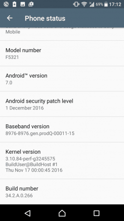 Screenshots indicating Android Nougat SO update for Sony Xperia X and Xperia X Compact Android Nougat OS update for Sony Xperia X and Xperia X Compact now goes global: Announced officially by Sony