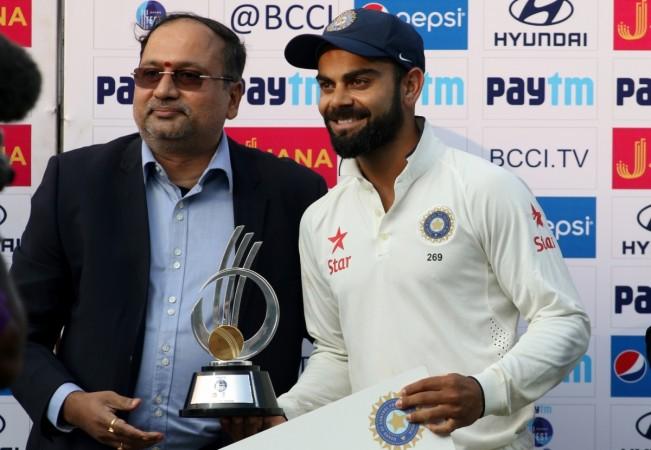 India's Virat Kohli deservedly took the player of the series award after an exceptional showing against England kohli