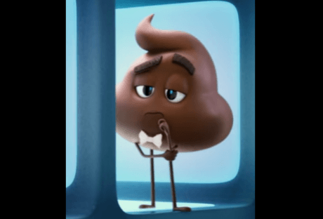 The Poop Emoji from the movie, The Emoji Movie The emoji movie 2
