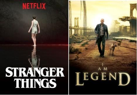 Stranger Things- I Am Legend is one of the unexpected TV series and movie combinations. Stranger Things, I Am Legend