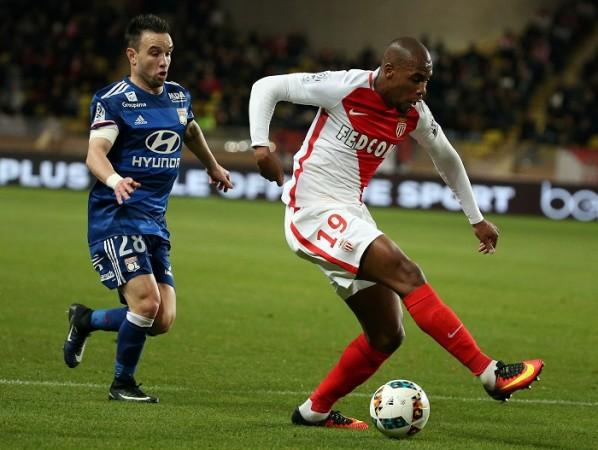 Monaco defender Djibril Sidibe (R) could move to Chelsea nxt month Mathieu Valbuena, Lyon, Djibril Sidibe, Monaco