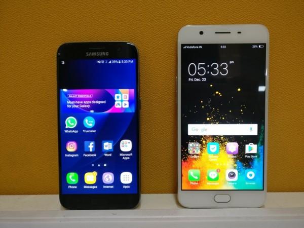 Samsung Galaxy S7 vs Oppo F1s Samsung Galaxy S7 vs Oppo F1s, samsung galaxy s7 review, oppo f1s review