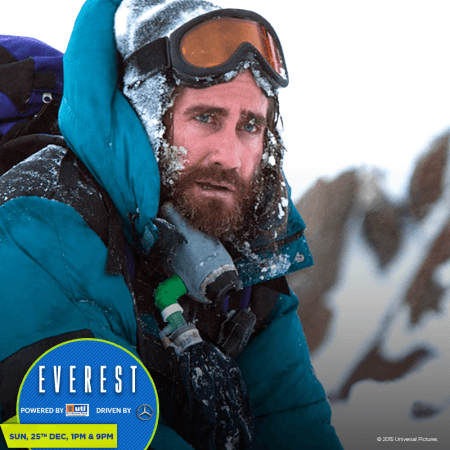 Everest will premiere on December 25, 2016 at 1PM and 9PM on Sony PIX. Everest