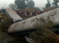 Two dead and dozens injured in second train crash near Indian city of Kanpur