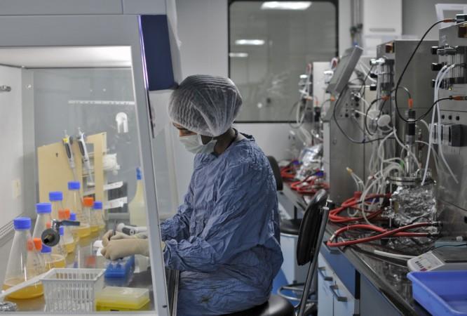 An employee of a pharma company works inside the company's research and development centre in Bengaluru on October 16, 2015 India pharma sector, pharmaceutical companies, pharma, pharma companies