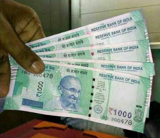 Are These New Rs 1 000 Currency Notes Real Or Fake Photo Ibtimes India