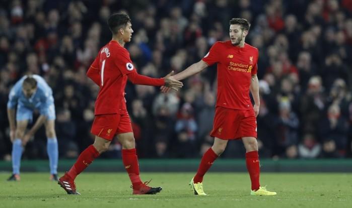 Roberto Firmino and Adam Lallana will be key players for Liverpool in their Premier League match against Manchester City Roberto Firmino, Adam Lallana, Liverpool, Manchester City, Premier League, New Year's Eve