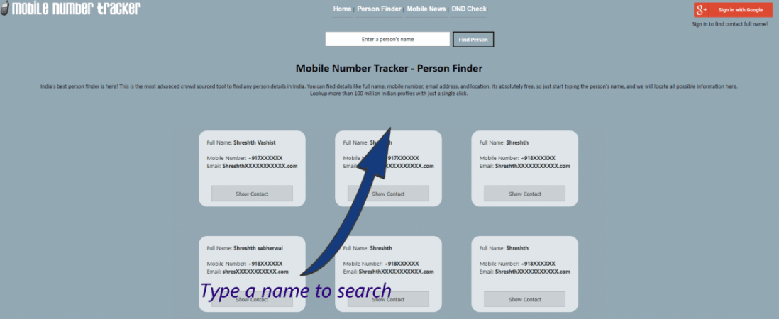 mobile number tracker, find person's phone number, truecaller rival
