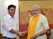 Pema Khandu and Narendra Modi