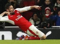 Olivier Giroud, goal, Arsenal, Crystal Palace, Premier League