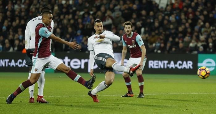 Zlatan Ibrahimovic, Winston Reid, Manchester United, West Ham, Premier League