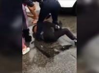 Dramatic video shows Philadelphia police officer beating a girl in brawl break-up