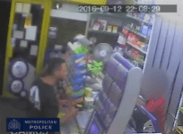 Watch man trash shop and attack till assistant when told he cannot top up Oyster