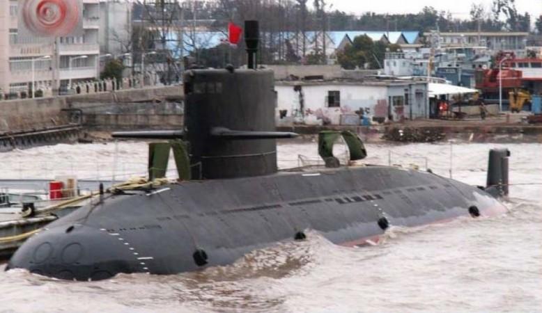A Chinese submarine. China's Yuan-class submarine