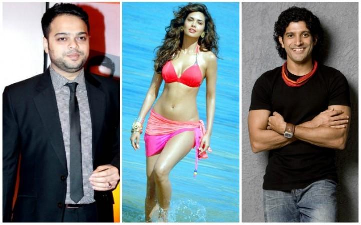 Farhan Azmi, Esha Gupta and Farhan Akhtar Farhan Azmi, Esha Gupta, Farhan Akhtar
