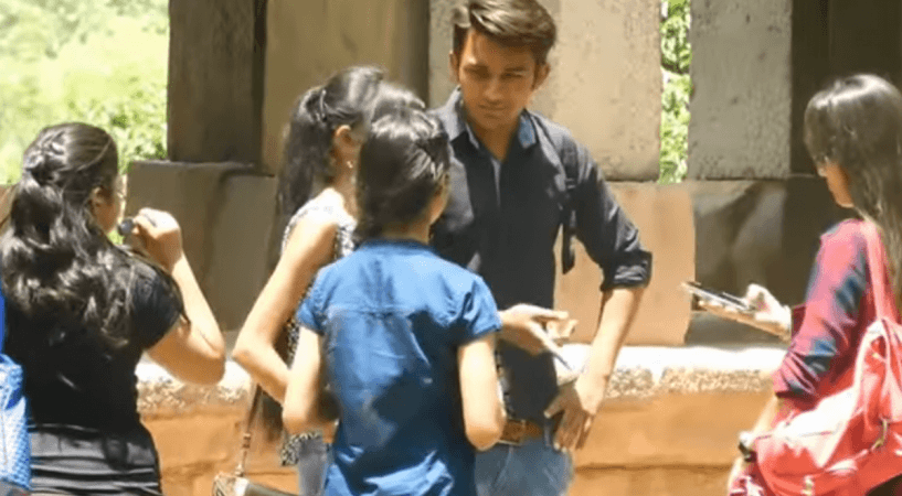sumit verma youtube, the crazy sumit, kissing prank