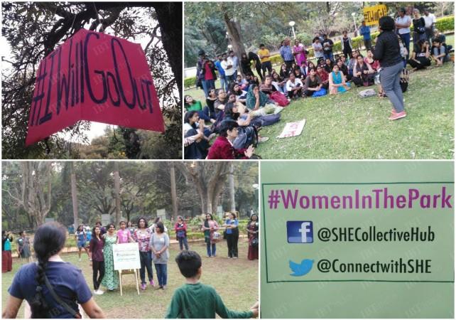 People in Bengaluru protest against the atrocities faced by women in the city. mass molestation, bangalore protests, cubbon park