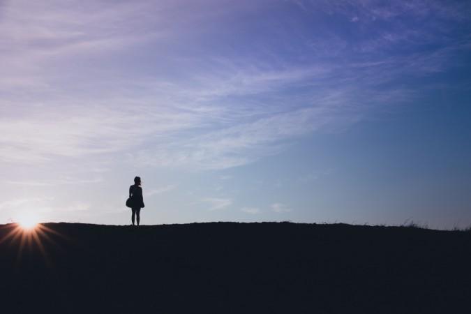 Woman alone