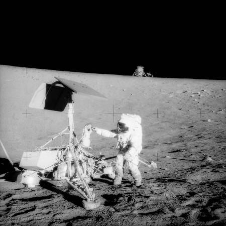 An image of NASA's Surveyor 3 spacecraft from April 17 1967. NASA's Surveyor 3 spacecraft