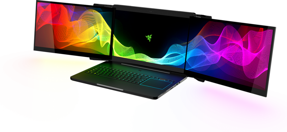 Razer, triple screen gaming laptops stolen, CES 2017