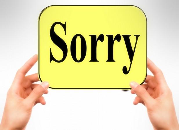 politicians apology, apologise