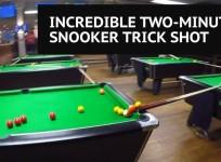UK snooker club stages incredible two minute trick shot
