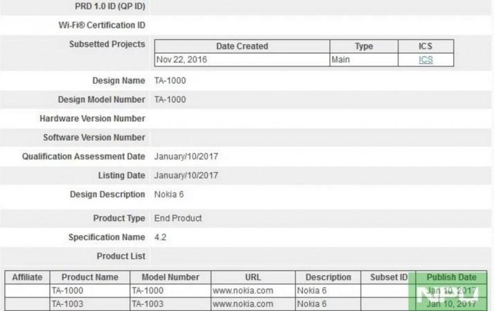 Nokia 6 Bluetooth certification hints at global launch Nokia 6, MEC 2016, Bluetooth certification, Android phone, global launch