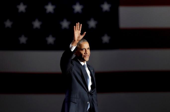 Outgoing US president Barack Obama urges Americans to still believe