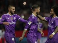 Karim Benzema, Sergio Ramos, Marcelo, Real Madrid, Sevilla