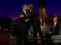 james corden kiss