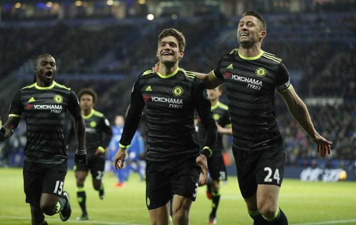 Chelsea, Leicester City, Pedro, Marcos Alonso, Premier League, Premier League results