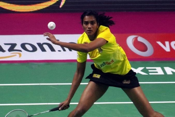 PV Sindhu. Tanongsak Saensomboonsuk, PV Sindhu, Premier Badminton League, PBL final, Chennai Smashers, Mumbai Rockets