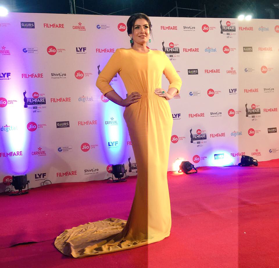 Raveena Tandon at Filmfare Awards 2017 Raveena tandon, Filmfare Awards 2017