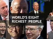 Who are the world’s eight richest people?