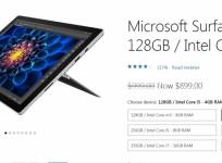 Microsoft, Surface Pro 4, price, Microsoft store,