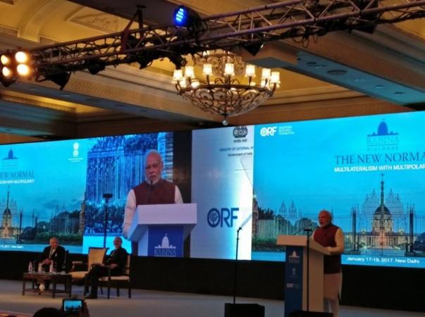PM Modi at Raisina Dialogue 2017. PM Modi